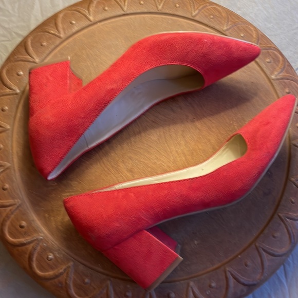 Nine West red block heel shoes - Picture 10 of 17